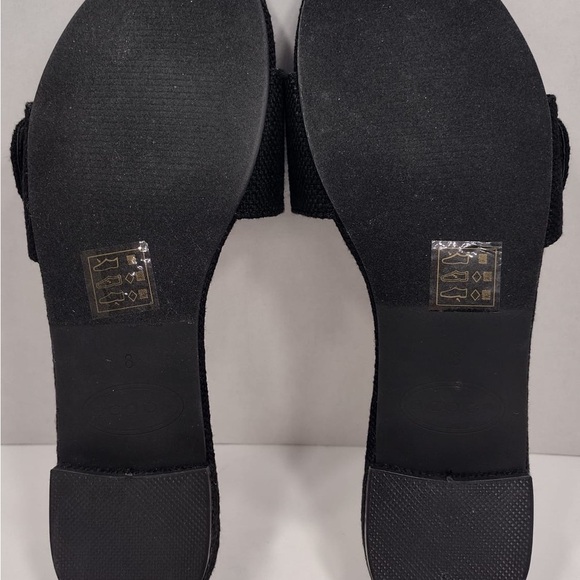 Scoop Women's Black Slide Sandals with Tortoise Buckle size 8 brand new w/box - Picture 7 of 7